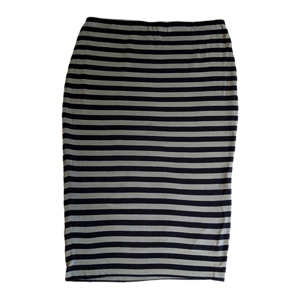 Vince Camuto Jersey Knit Striped Pencil Skirt Sz S